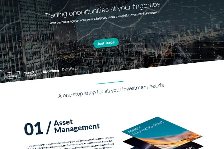 Ideas para la homepage de Trade.com